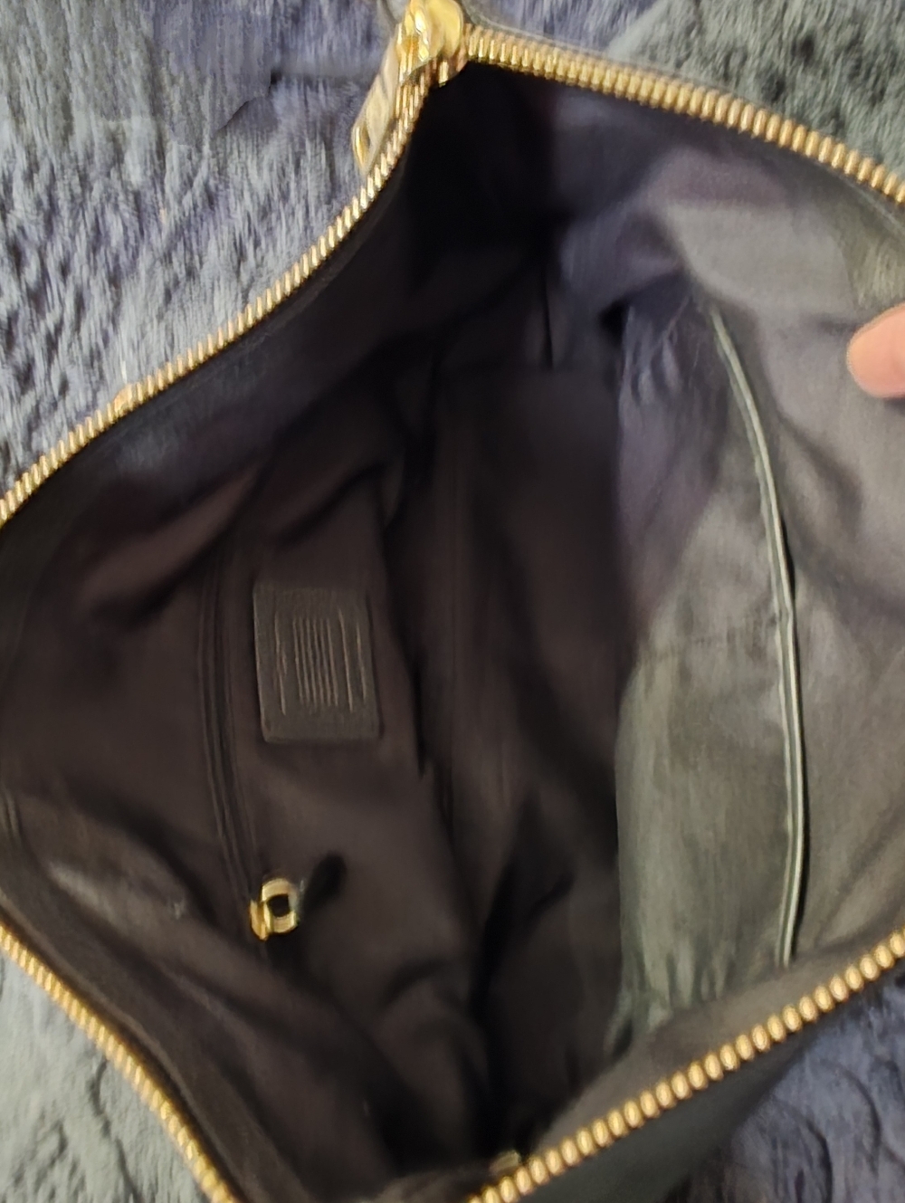 Coach Black Pebbled Leather Lenox Satchel - Picture 4 of 6